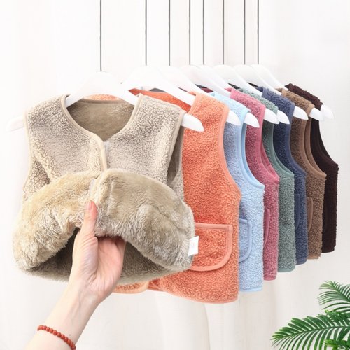 休闲摇粒绒春秋冬手感好马甲