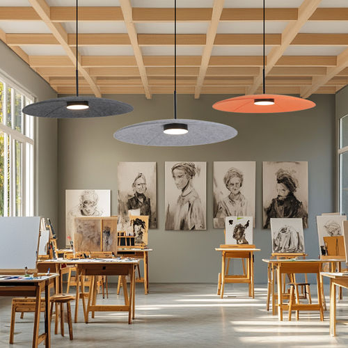 丹麦设计师餐厅吊灯创意北欧伞形办公室展厅咖啡厅酒店房间毛毡灯