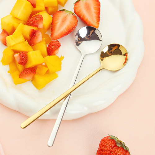 小勺子304不锈钢甜品勺咖啡勺金