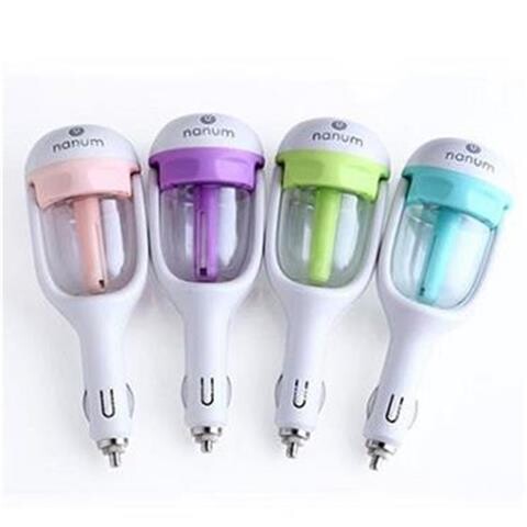 汽车加湿喷雾器静音香薰机负离子空调空气净化器迷你保湿便携