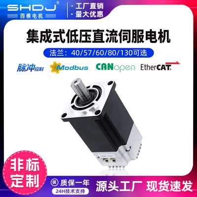 四横低压直流伺服电机驱控一体