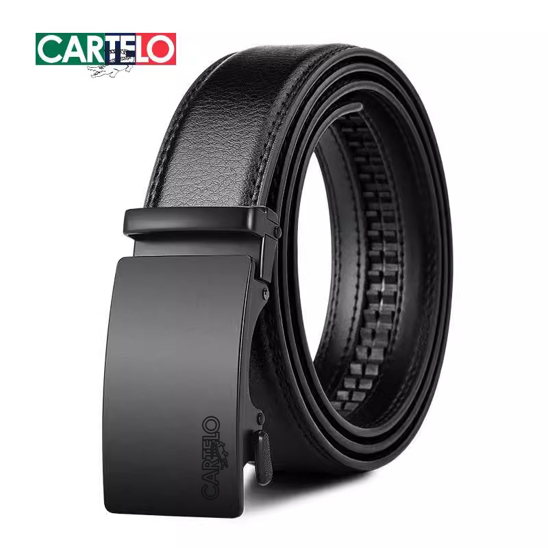 卡帝乐鳄鱼皮带年轻人高档裤腰带