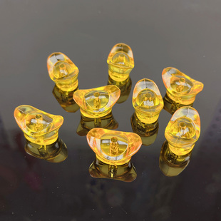 宝摇钱树亚克力diy手工散珠吊坠珠帘隔断分水招财 14mm串珠金元