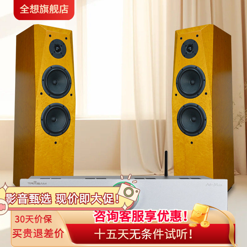 全想C200组合套装发烧级落地箱双6.5寸家用三分频高保真hifi音箱