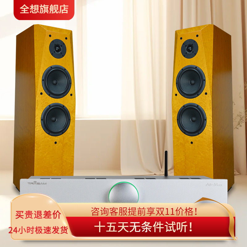 全想C200组合套装发烧级落地箱双6.5寸家用三分频高保真hifi音箱