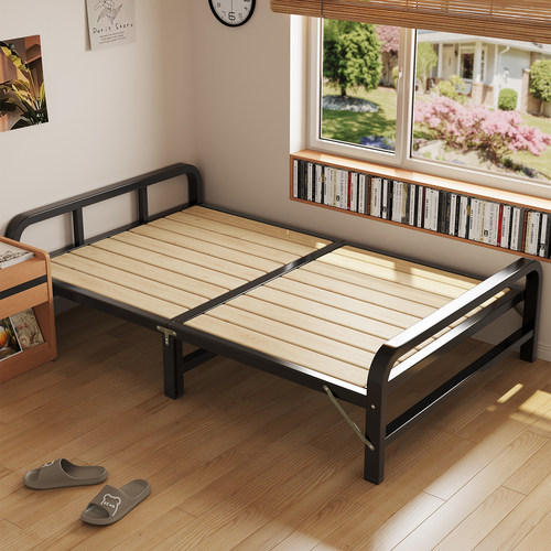 实木折叠床单人床出租屋简易小床