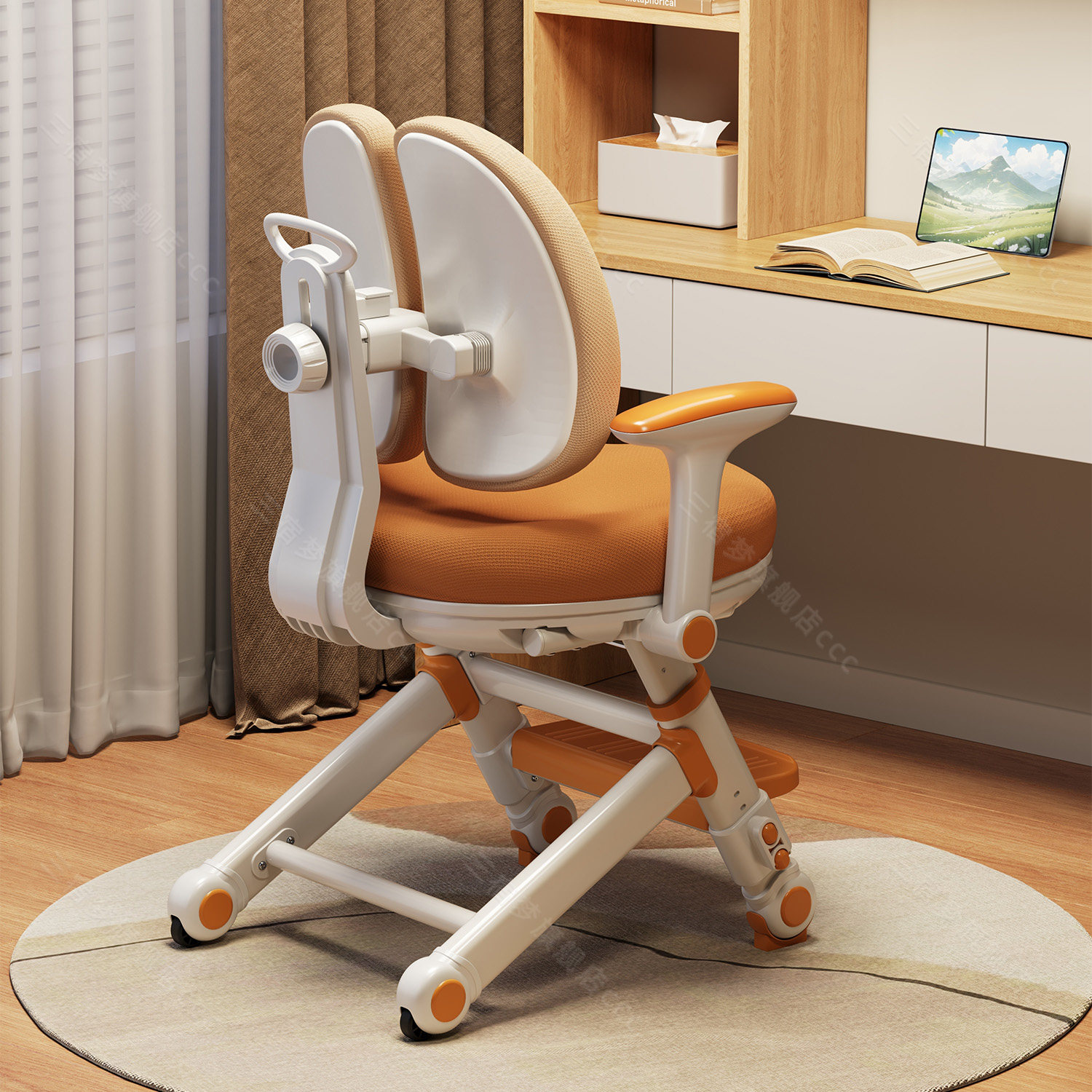 儿童学习椅小学生家用写字椅子可升降调节追背座椅写作业书桌凳子,住宅家具,儿童学习椅,淘宝优惠券,粉丝福利购,淘宝优惠卷