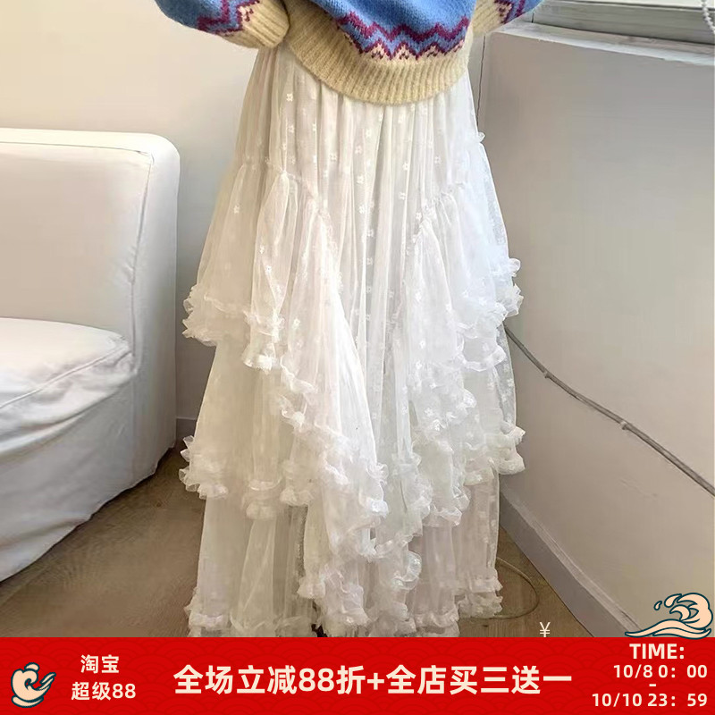 重工不规则半身裙小众显瘦直筒裙