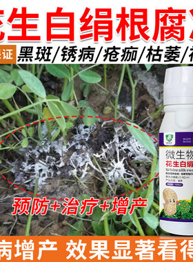 花生病全治枯萎病叶斑病白绢锈病黄叶烂根死苗果腐正品花生病菌清