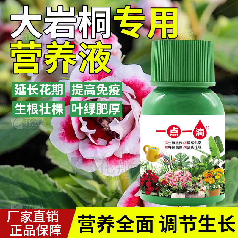大岩桐专用肥料盆栽花苗复合营养液发黄掉落干枯发蔫黑斑叶面肥料