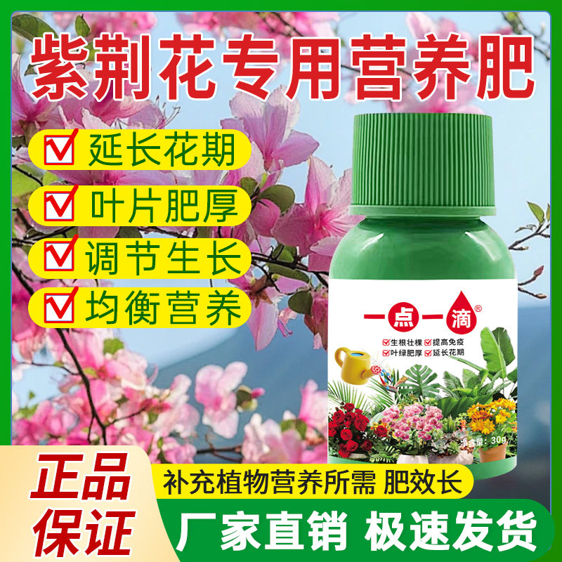 紫荆花专用营养肥满红条紫花树地栽庭院养护园艺催花四季用水溶肥