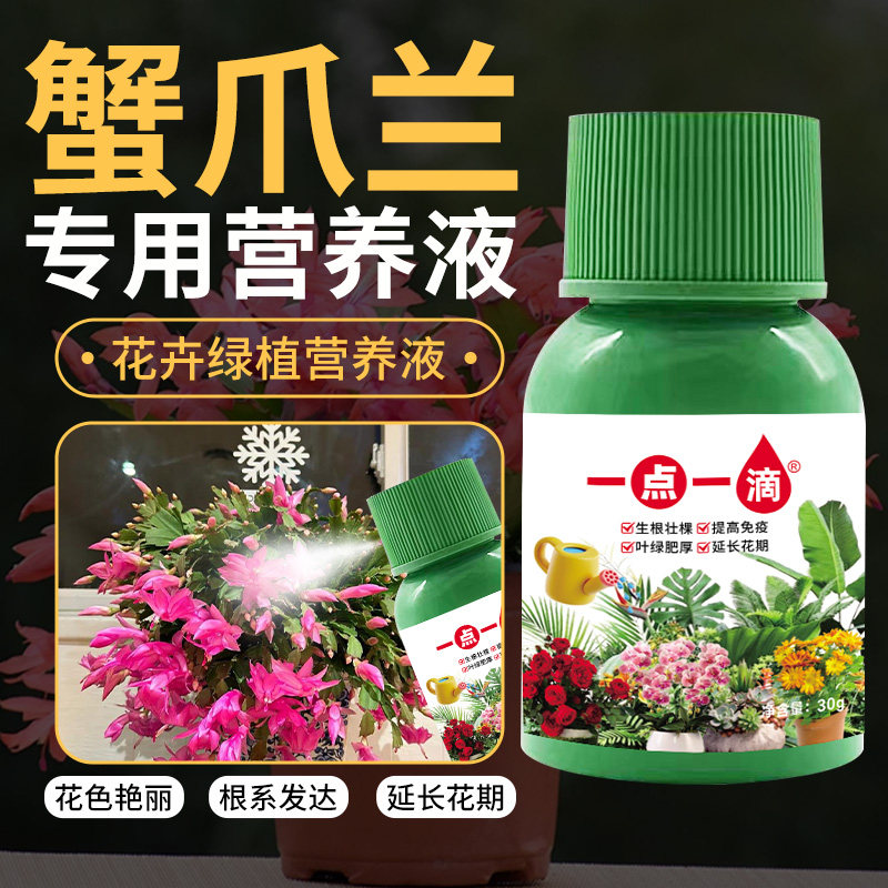 蟹爪兰专用营养液专用肥蟹爪莲肥料螃蟹兰专用植物盆栽催花肥直喷