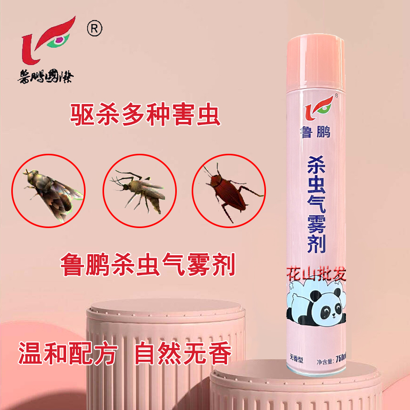 鲁鹏杀虫气雾剂 灭苍蝇蚊子蟑螂卡通 家用喷雾剂学生宿舍无味