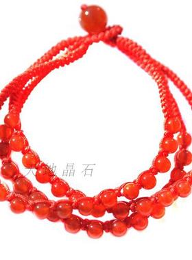 手工编织天然本命年红绳手链