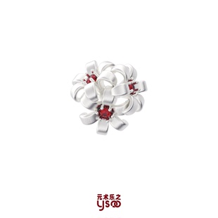 彼岸花原创设计耳钉925银耳针气质小巧百搭免摘防过敏耳饰耳夹