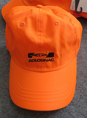 外贸橙色显眼棒球帽子旅行团团队统一超轻薄款鸭舌帽可调节