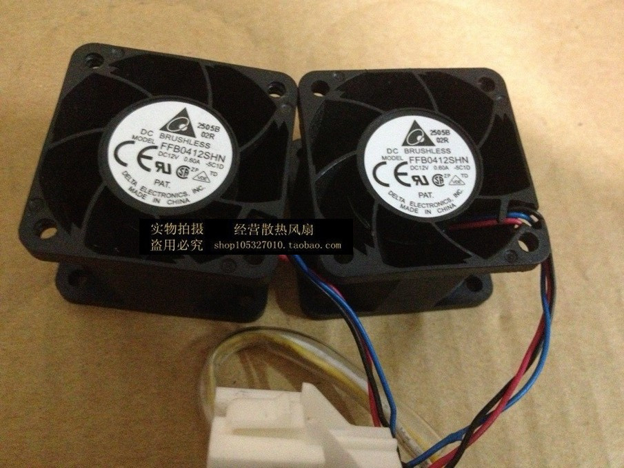 全新现货 台达 FFB0412SHN- 4028 12V 0.60A 3线测速散热风扇
