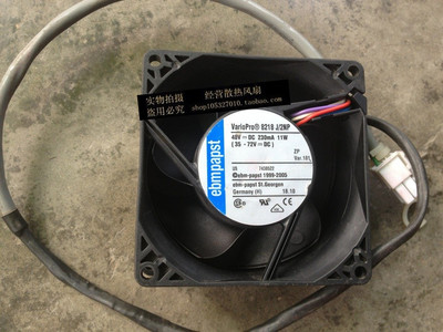 现货ebmpapst 8厘米 8038 风扇 带温控 轴流风机8218J/2NP DC 48