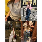 5折特价 Avocadong 正肩三色百搭短款 薄透短袖 T恤上衣短T恤