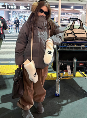 【Avocadong12/8AM10:00】灰色小火炉连帽款磨毛感白鸭绒羽绒服