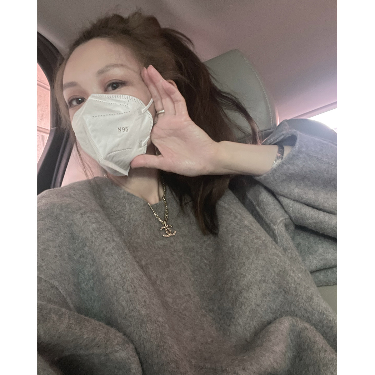 羊毛双面尼常规长度虚线套装