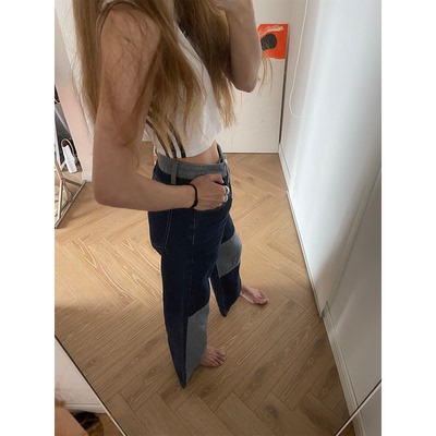 高腰宽松长裤中等棉夏季