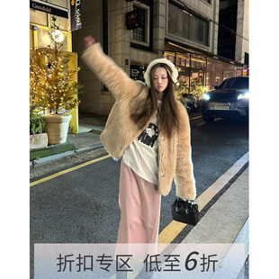 【限时六折】Avocadong ins穿搭典范可爱浅粉色格子半身裙和裤子