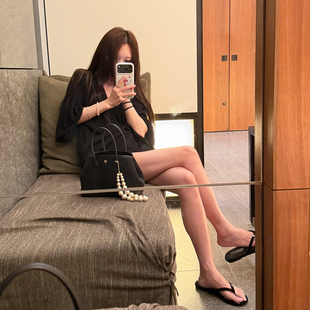 Avocadong 三色天丝亚麻混纺u领宽松针织T恤女慵懒风纯色百搭上衣