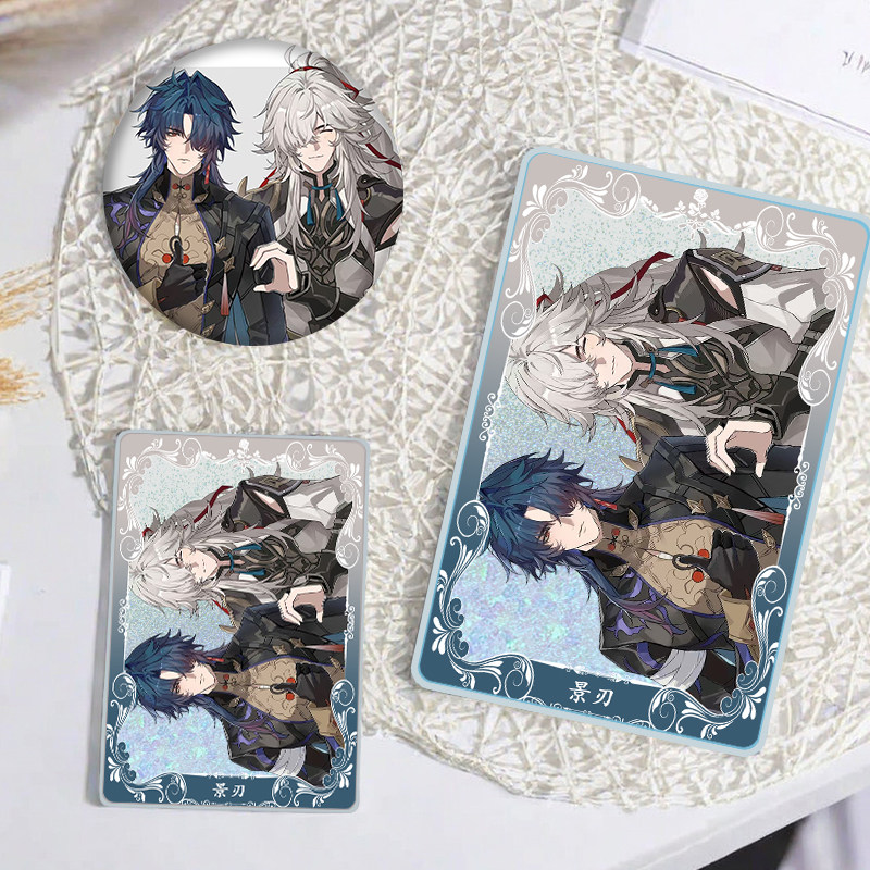 星穹铁道景刃立牌动漫徽章装饰品学生卡通周边流沙麻将收藏