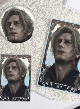 生化危机里昂立牌徽章收藏品卡通可爱送礼物高颜值流麻