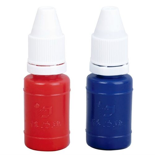 得力9873印油/快干印章油/原子印油 红色/蓝色财务用品 加在印章