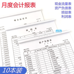 立信利润表/资产负债表/现金流量表 财务报表会计公司月度季报表