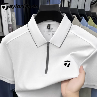 Taylormade泰勒梅高尔夫夏季新款商务男士短袖polo衫运动休闲t恤