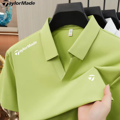 TaylorMade泰勒梅高尔夫男士短袖POLO衫夏季新款凉感翻领运动T恤