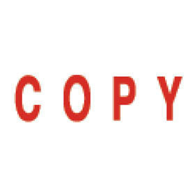 卓达印章 通用回墨印 4911 可印万次 英字母COPY 自动出油印章