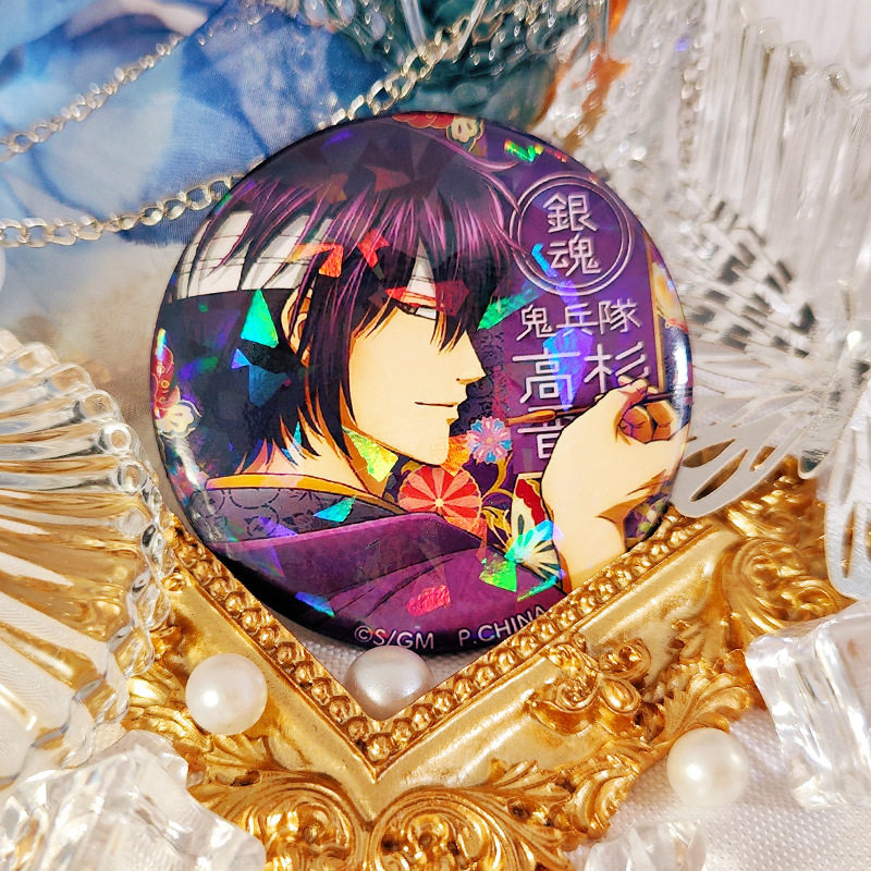 银魂吧唧周边徽章桂小太郎坂田银时土方十四郎动漫胸针马口铁谷子