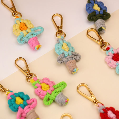 小花朵钥匙链包包挂件汽