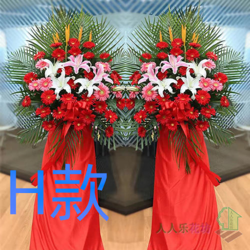 开张花篮演出开业廊坊同城送花店安次区固安县永清县花圈鲜花快递