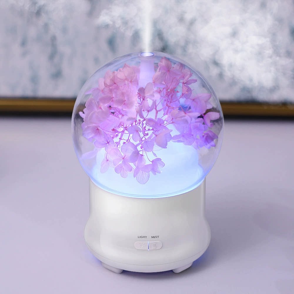 永生花香薰机LED灯加湿器