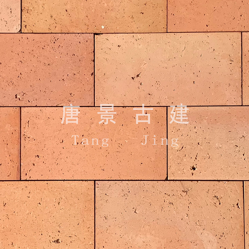 复古红砖老红砖切片方块小红砖背景墙马赛克装饰砖片黏土手工方砖图片