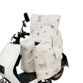 亲子款 电动车后座挡风被冬季 加绒加厚保暖电瓶车儿童护腿大童防水