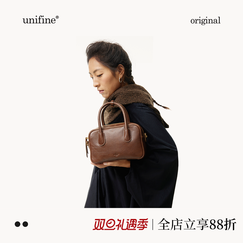 植鞣头层牛皮波士顿包no.805