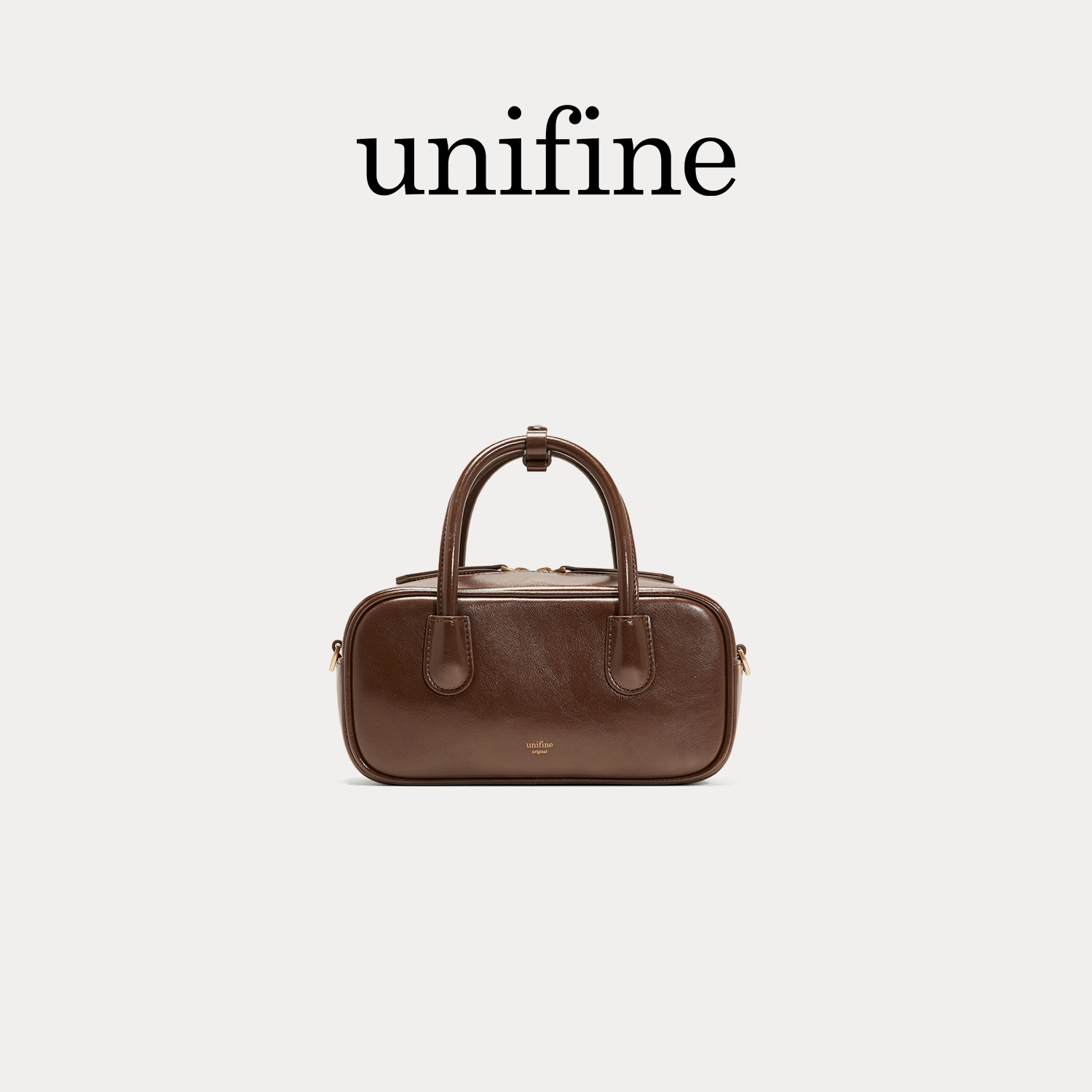 unifine复古波士顿包高级感图片