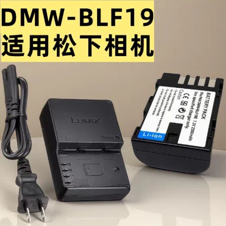 适用松下DMC-GH4 GH5 GH5S GH3 G9L微单相机充电器+DMW-BLF19电池