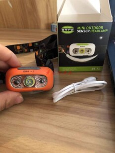 2021年新款百特头灯 X3 感应可充电夜间照明头灯视野大清楚范围广