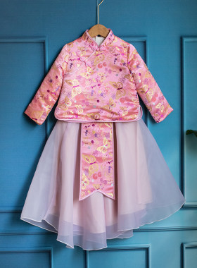 女童汉服古装拜年服儿童唐装秋冬