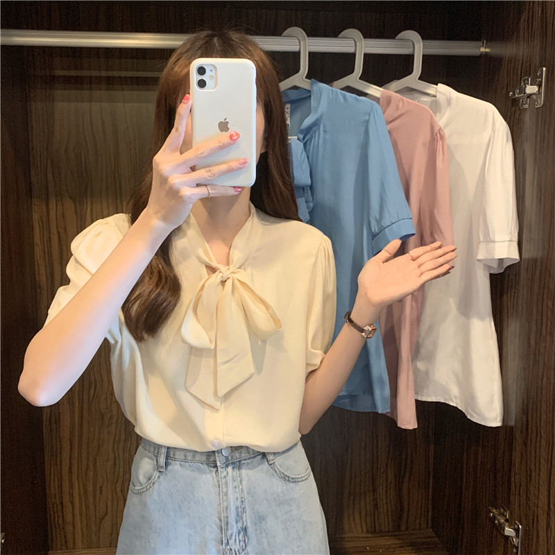 Real price Korean lace up shirt