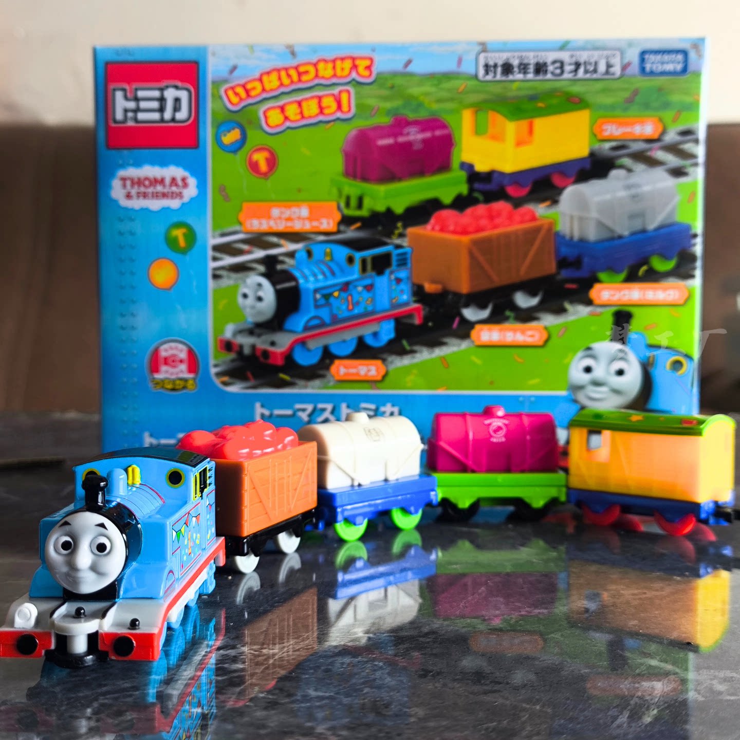 TAKARA TOMY多美卡托马斯合金火车模型套装玩具TOMICA儿童礼物