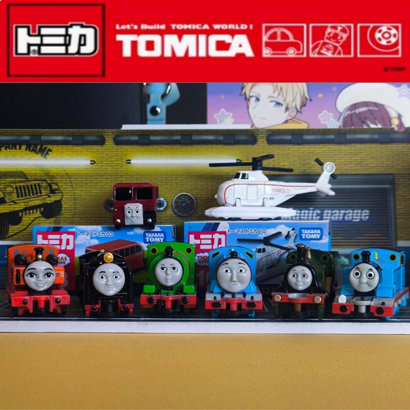 TOMY多美卡正品托马斯系列 托马斯火车头 合金小车 儿童玩具 摆件