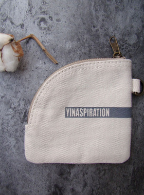 新款原创布艺硬币包复古男女挂包金属拉链帆布短款小简约零钱包